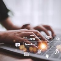 Seo search engine optimization digital online marketing andinetrmet technology concept _ Premium Photo